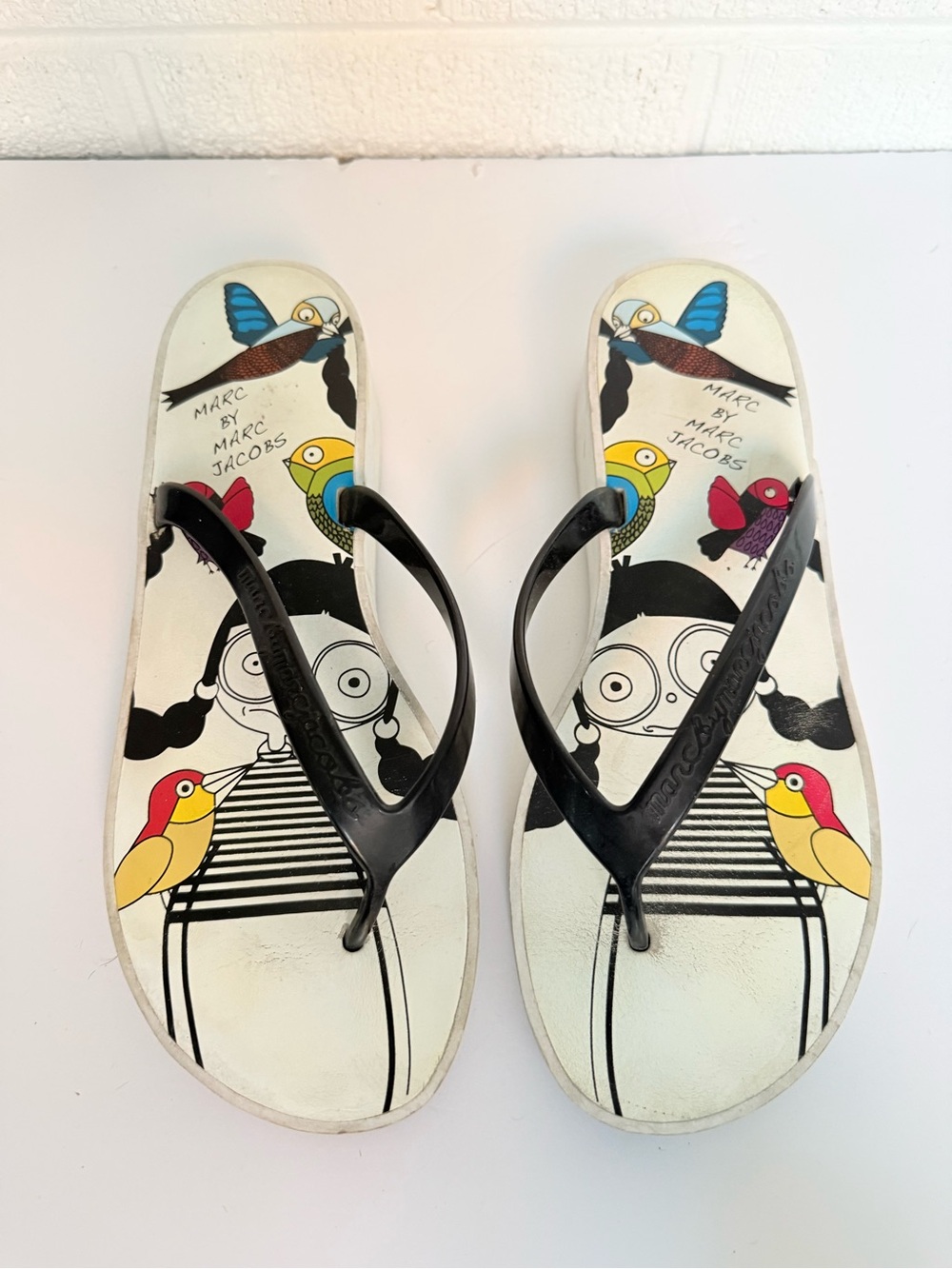 Marc by Marc Jacobs Miss Marc Bird Flip-Flop Sandals